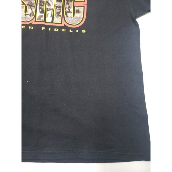 Vintage USMC United State Marine Corp Semper Fidelis Black T Shirt Size 2XL - Picture 7 of 14